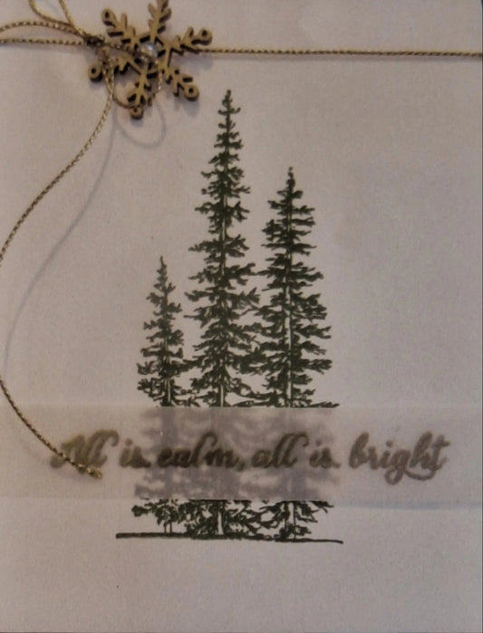 'Wonderland Trees' Greeting Cards from Crafty Monkey, front view