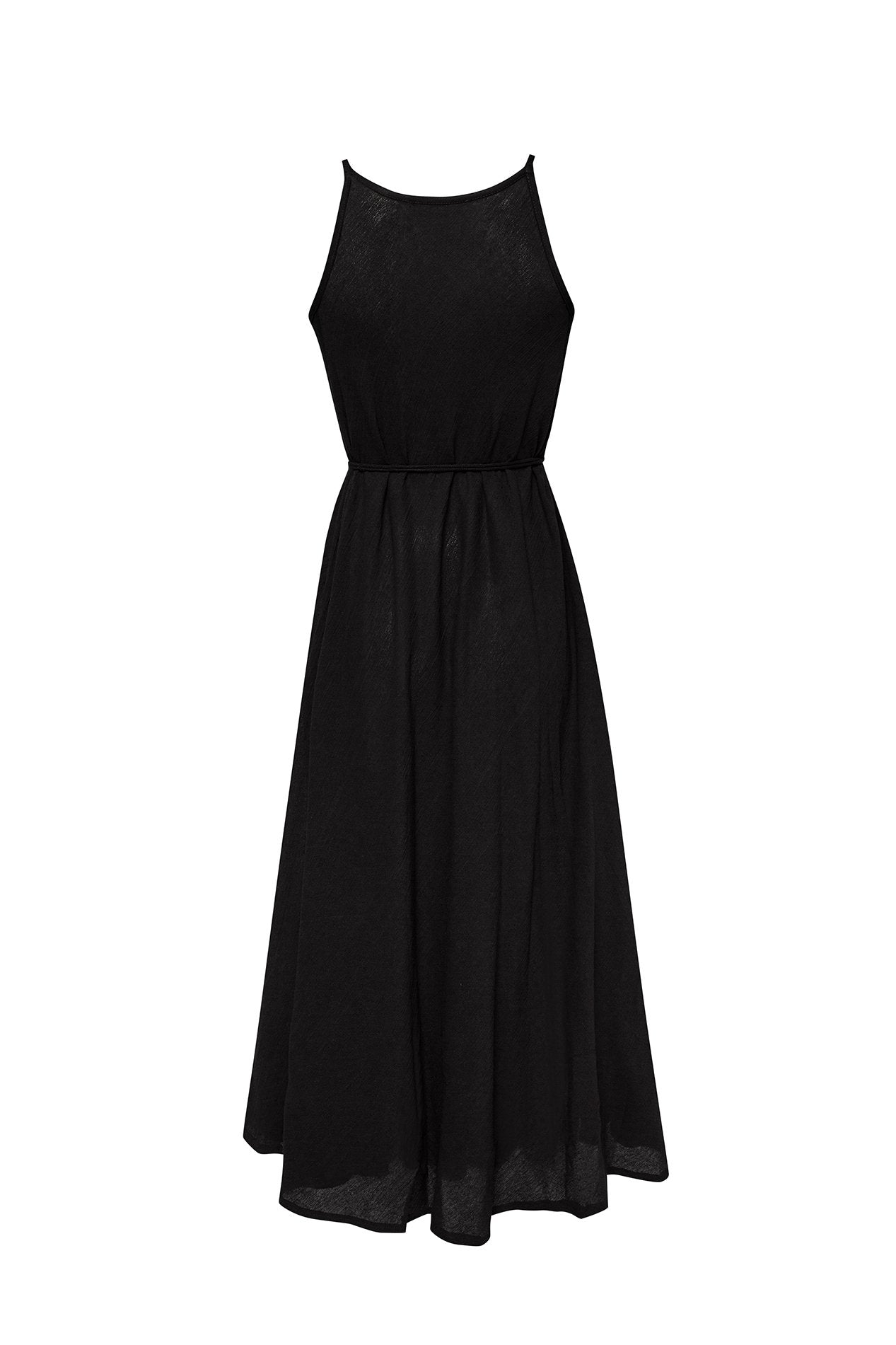 CALLIE MAXI Black DRESS Flattering Fit