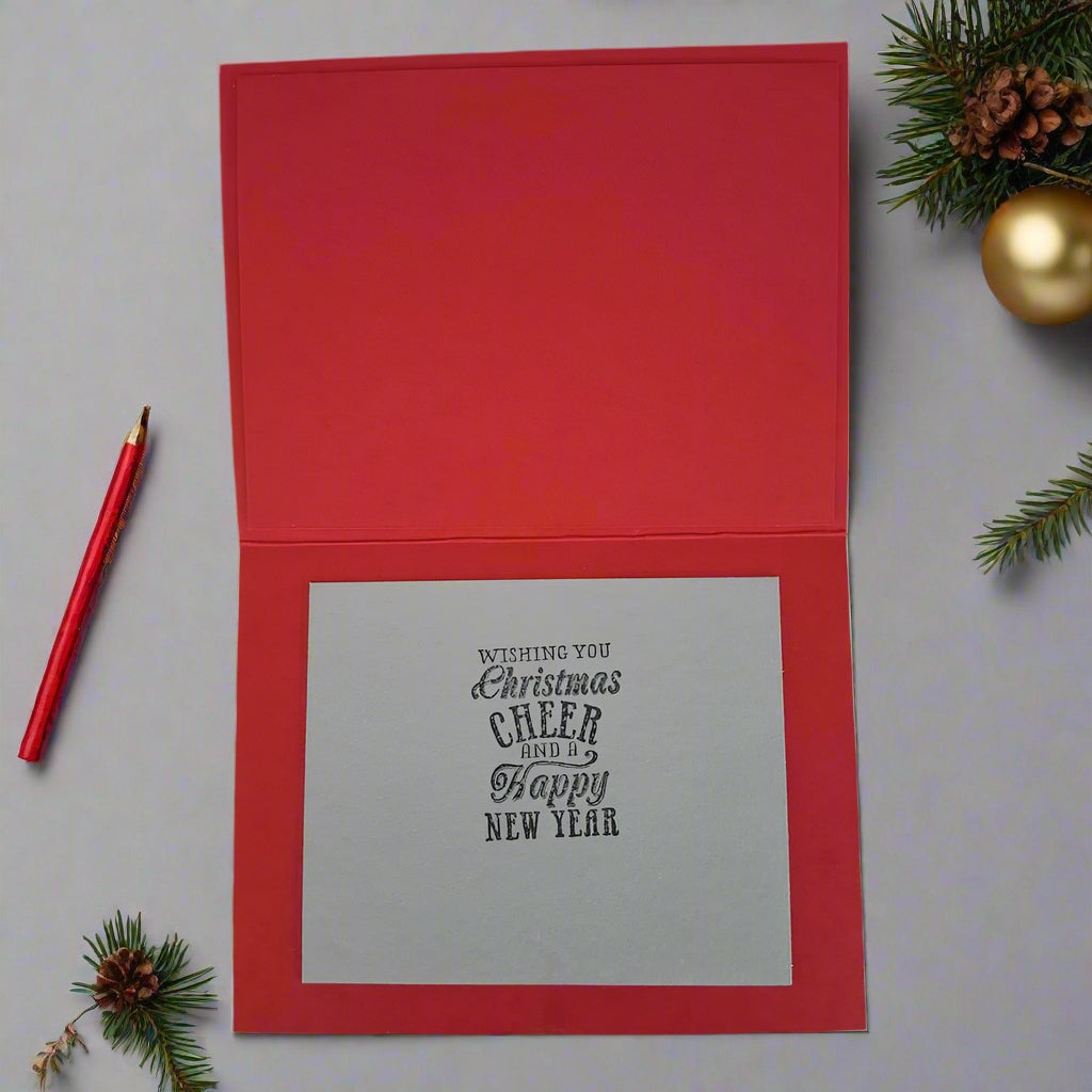 Jingle All the Way Greeting Cards-Arts & Crafts DIY Project, inside view-Crafty Monkey