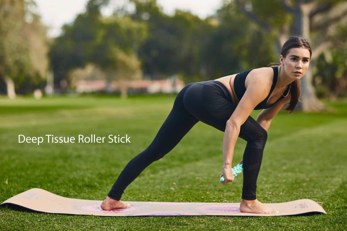 Muscle Recovery Massage Gear & 3 Pack Resistance Band Workout Gear, side view | Crafty Monkey