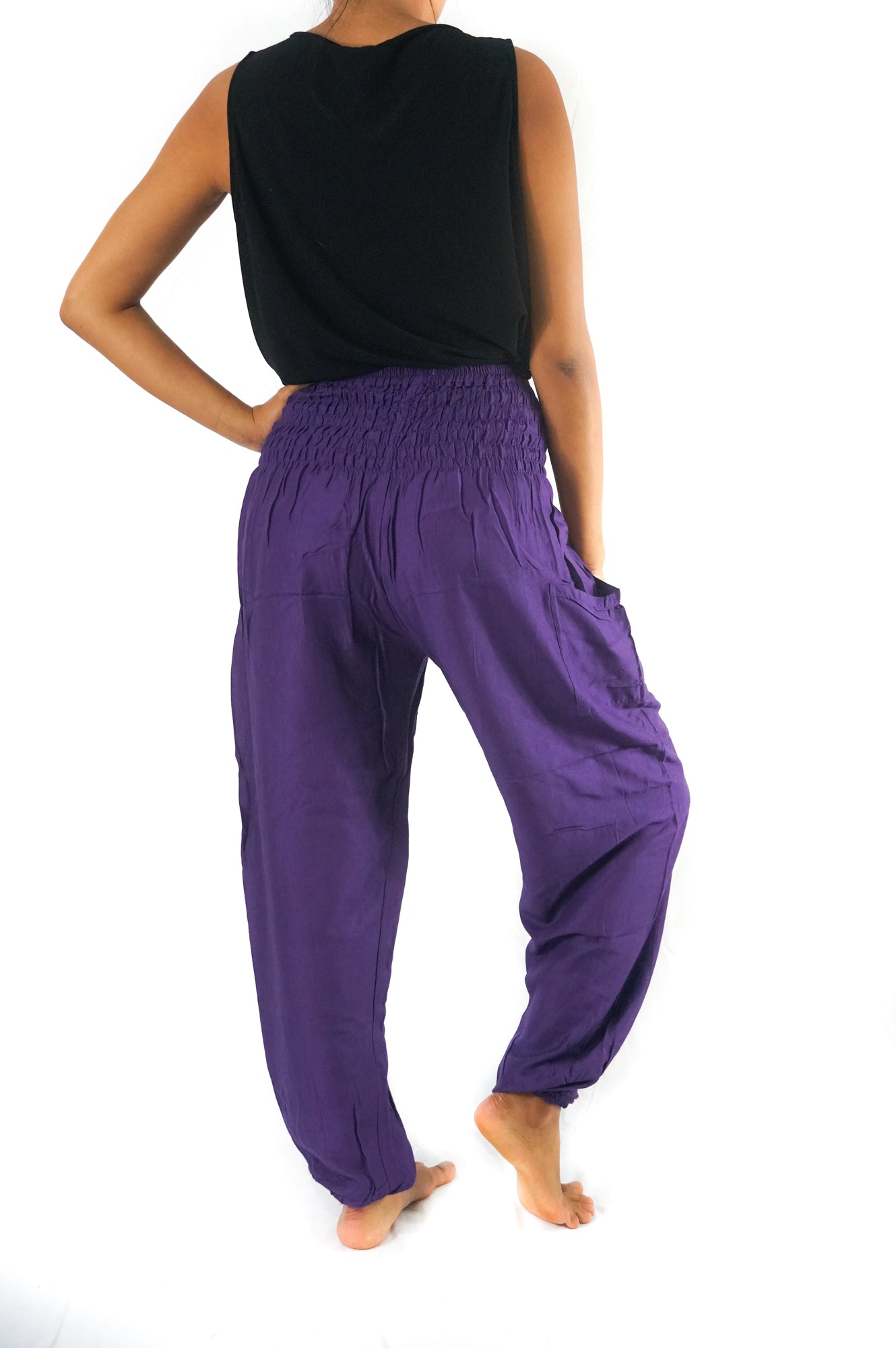 Purple Boho Pants Hippie Pants Yoga Pants Harem