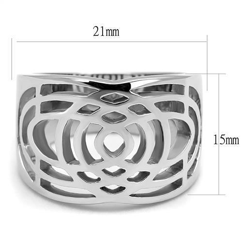 Women Stainless Steel No Stone Rings