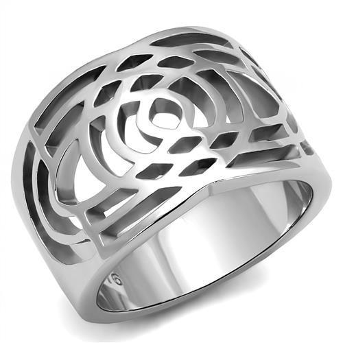 Women Stainless Steel No Stone Rings