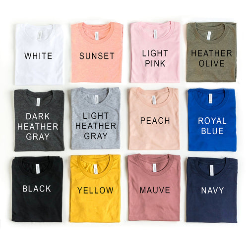 "Be Kind" Cotton Soft T-shirt Color Choices | Chic Wear & Gear | Crafty Monkey