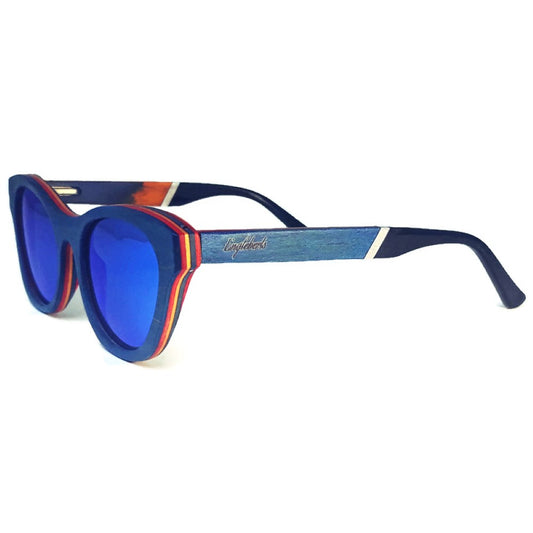 Beach Bound Skateboard Wood and Acetate Sunglasses, Polarized  Style Comfort Wear