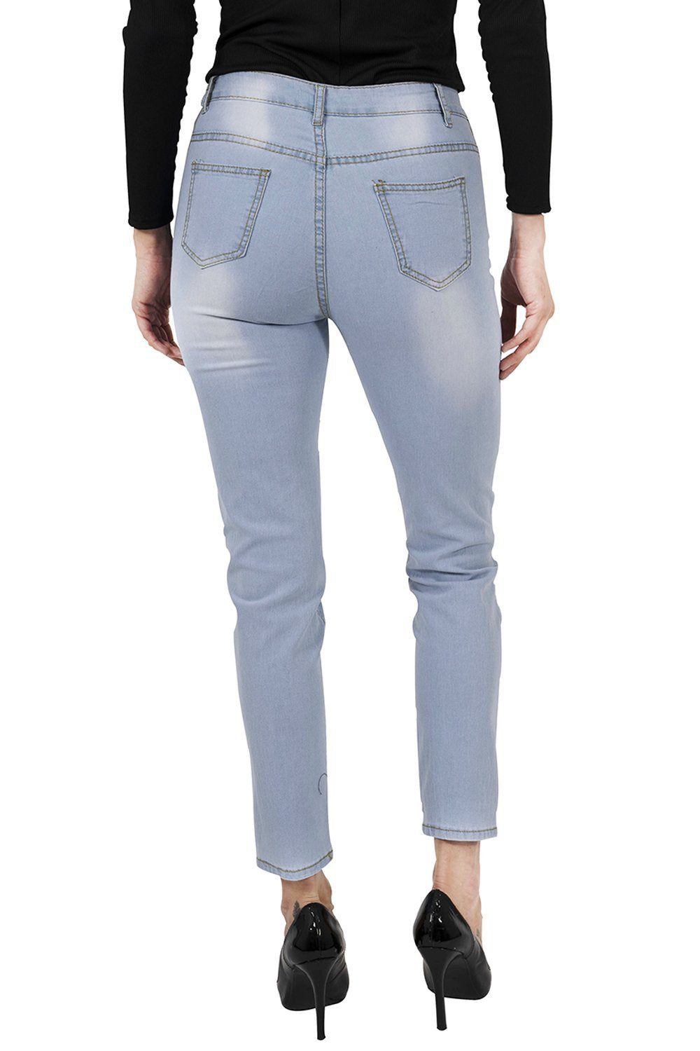 Benedict Skinny Jeans delivers a perfect fit exemplifying style, comfort, rear  view | Crafty Monkey