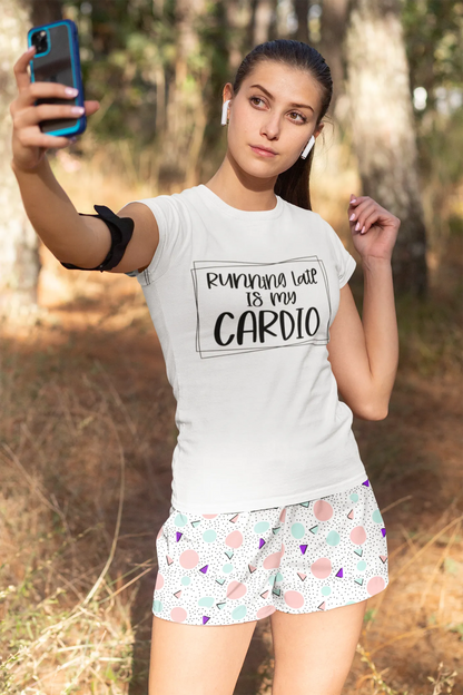 Colorful Geometry Women's Athletic Shorts