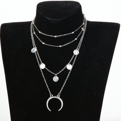 Crescent Horn Moon Necklace