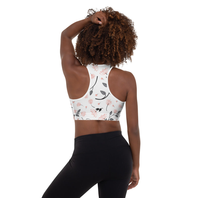 Floral Fitness Workout Legging Set, rear view | Crafty Monkey