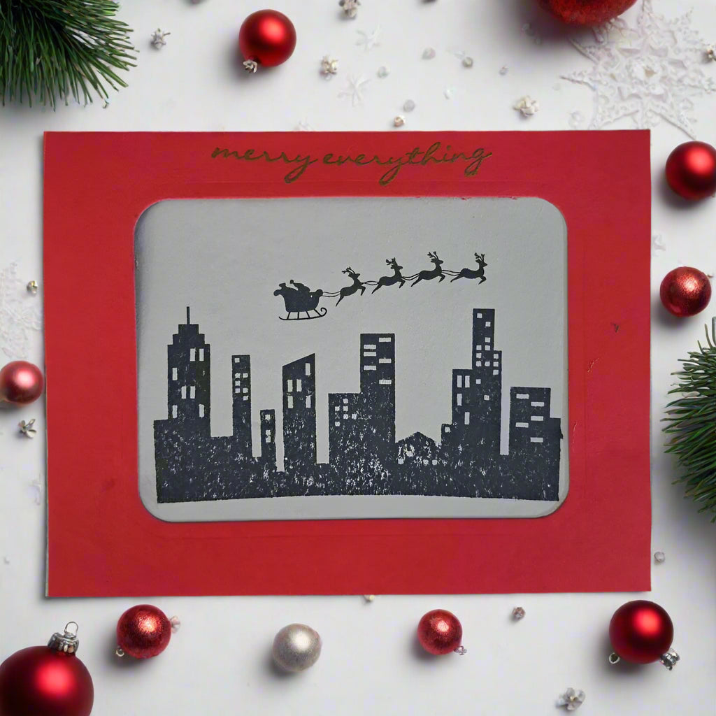 Jingle All the Way Greeting Cards-Arts & Crafts DIY Project, front view | Crafty Monkey