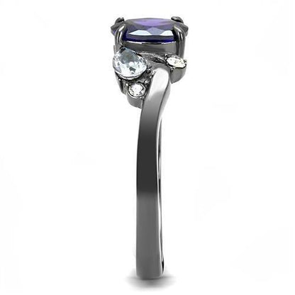 IP Light Black (IP Gun) Stainless Steel Ring with AAA Grade Quality