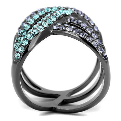 IP Light Black (IP Gun) Stainless Steel Ring with Top Grade Materials