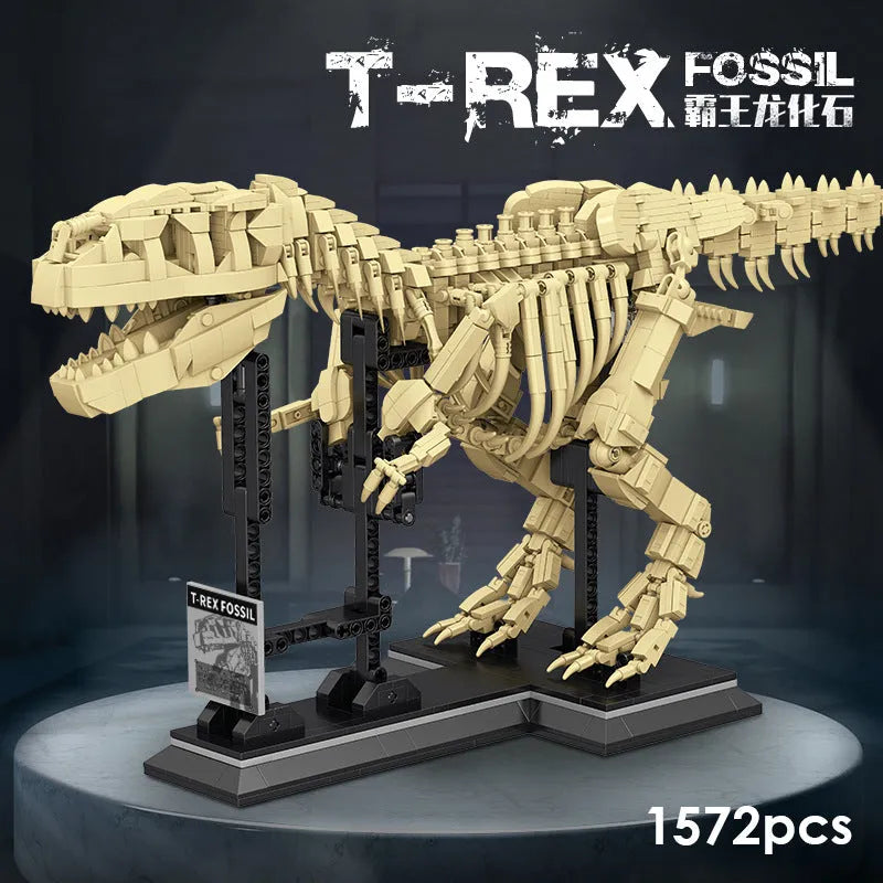 T Rex Building Post T-Rex Dinosaur Fossil Building Blocks | Crafty Monkey
