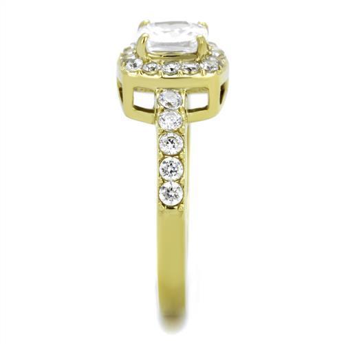 Women Stainless Steel Cubic Zirconia Rings