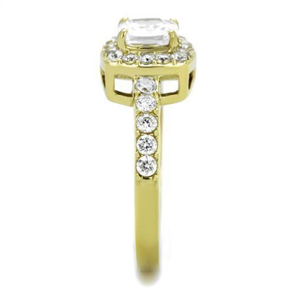 Women Stainless Steel Cubic Zirconia Rings